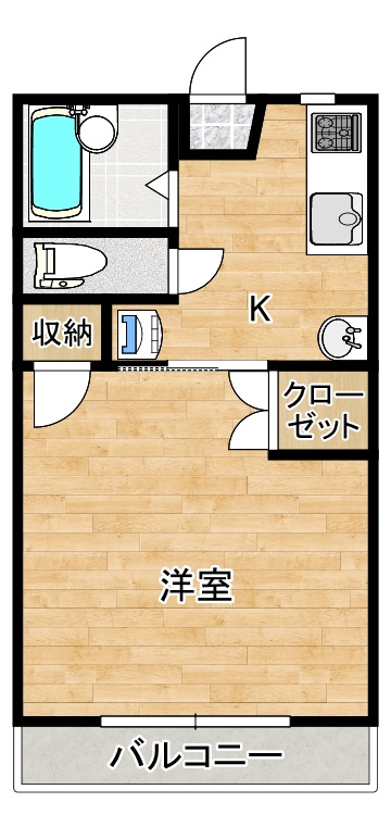 メゾンラフィーネ106の間取り