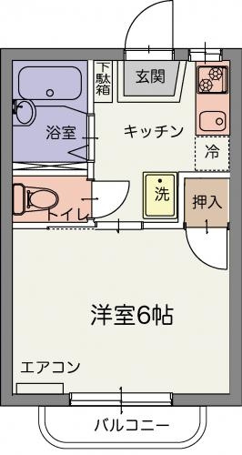 カルチェラタンヤマグチの間取り