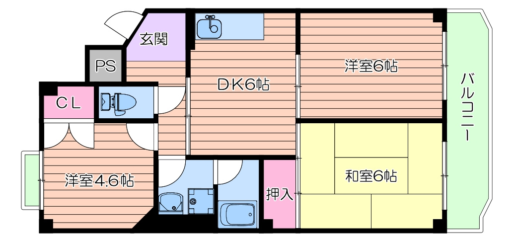 キャピタルハウス3番館の間取り