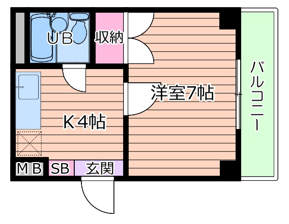 中崎町ハイツの間取り