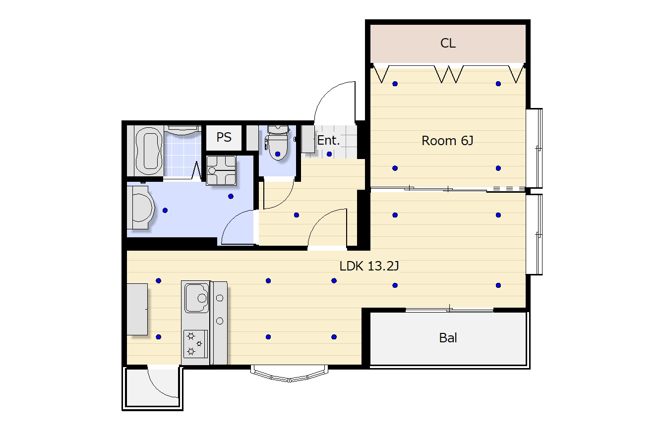 ベルトピア江坂の間取り