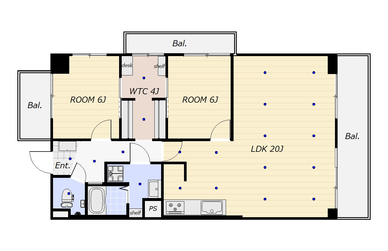 サンコートあびこの間取り