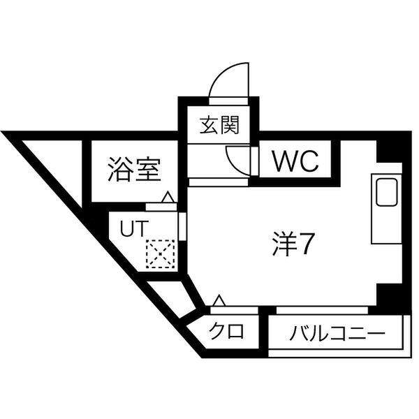 アムズコート勝山の間取り