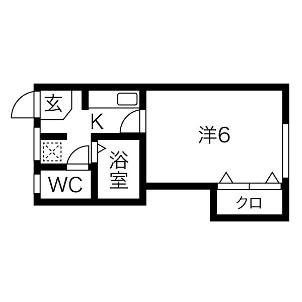 第二下前マンションの間取り
