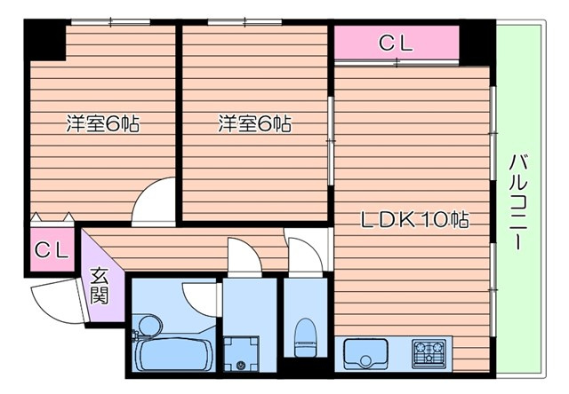 エル三津屋の間取り