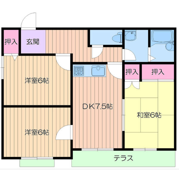 パークシティ箕面萱野B棟の間取り