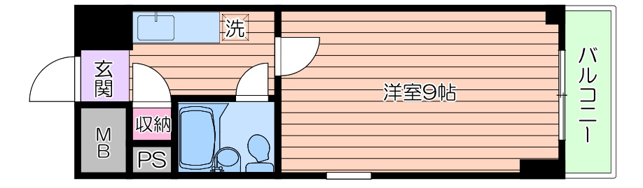 中崎町ハイツの間取り