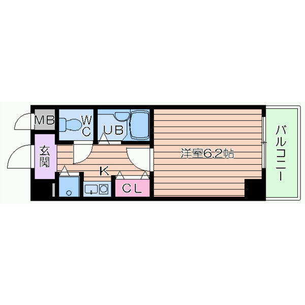 ルナ天神橋の間取り