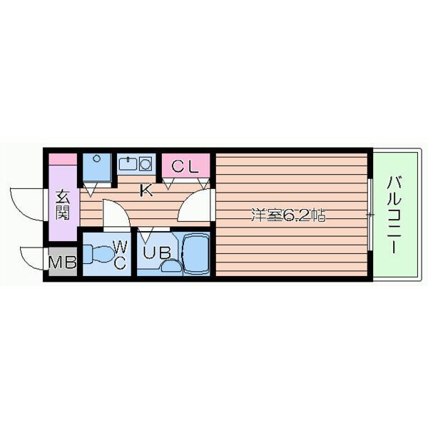 ルナ天神橋の間取り