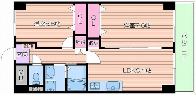 ヴィラフェニックスの間取り