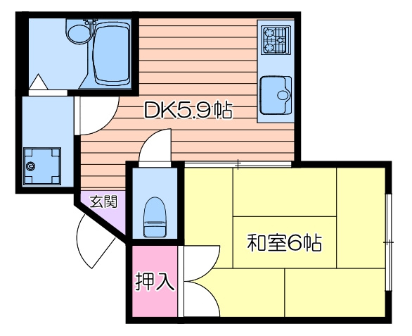 エル三津屋の間取り