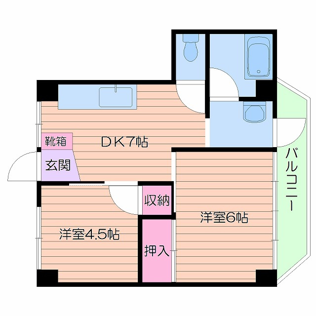 ユートーマンションの間取り