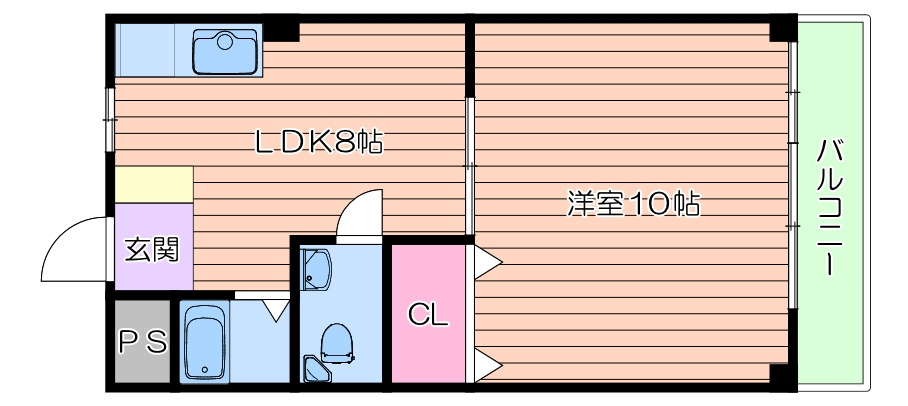 千里ロイヤルハイツの間取り