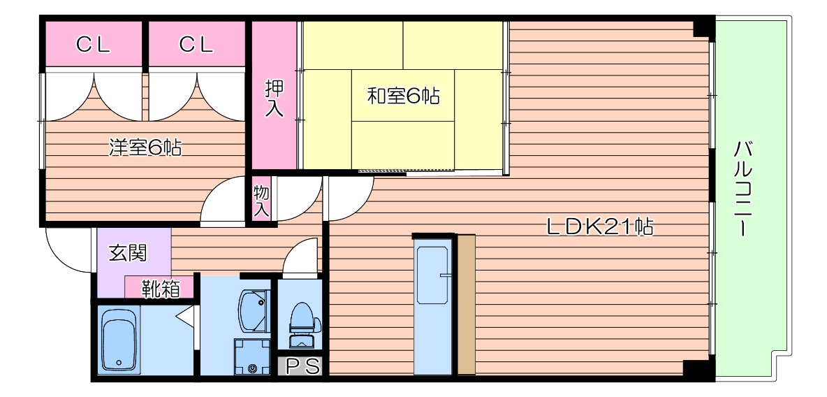 ロジュマン箕面の間取り