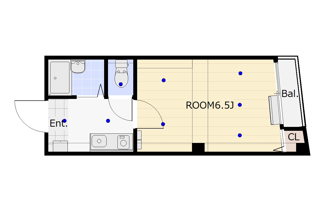 ル・パラ九条の間取り