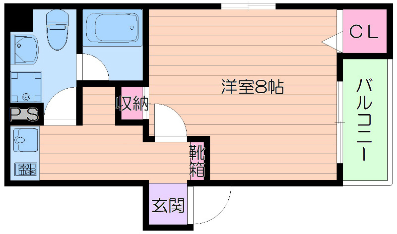 アムズコート勝山の間取り