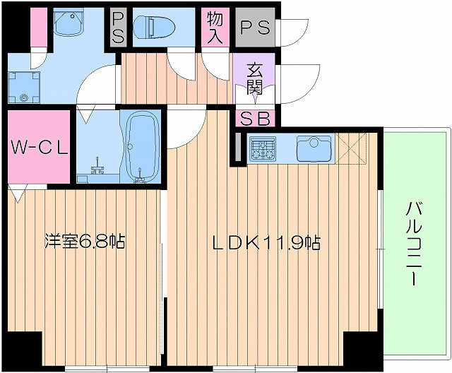 ファビュラス・ラフィーネ日本橋の間取り