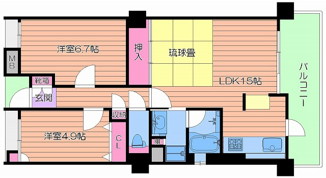 セントアミー都島の間取り