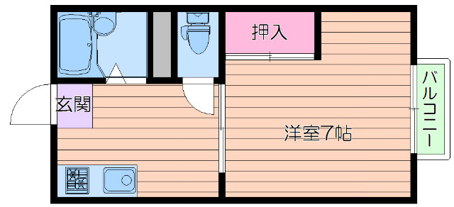 ハイツ豊津荘Ⅰの間取り