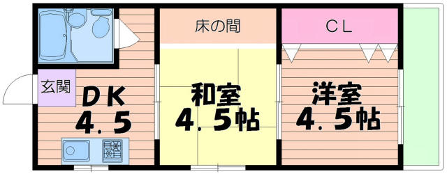 第2寺田マンションの間取り