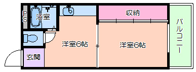 オレンジハイツの間取り
