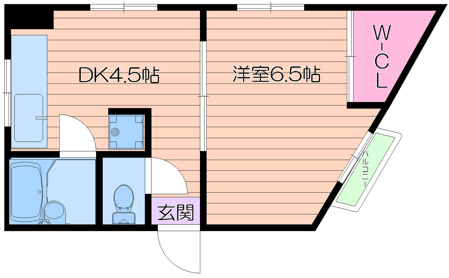 第六双葉荘の間取り