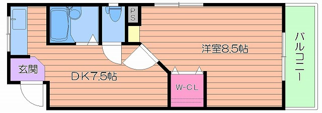 第一下前マンションの間取り