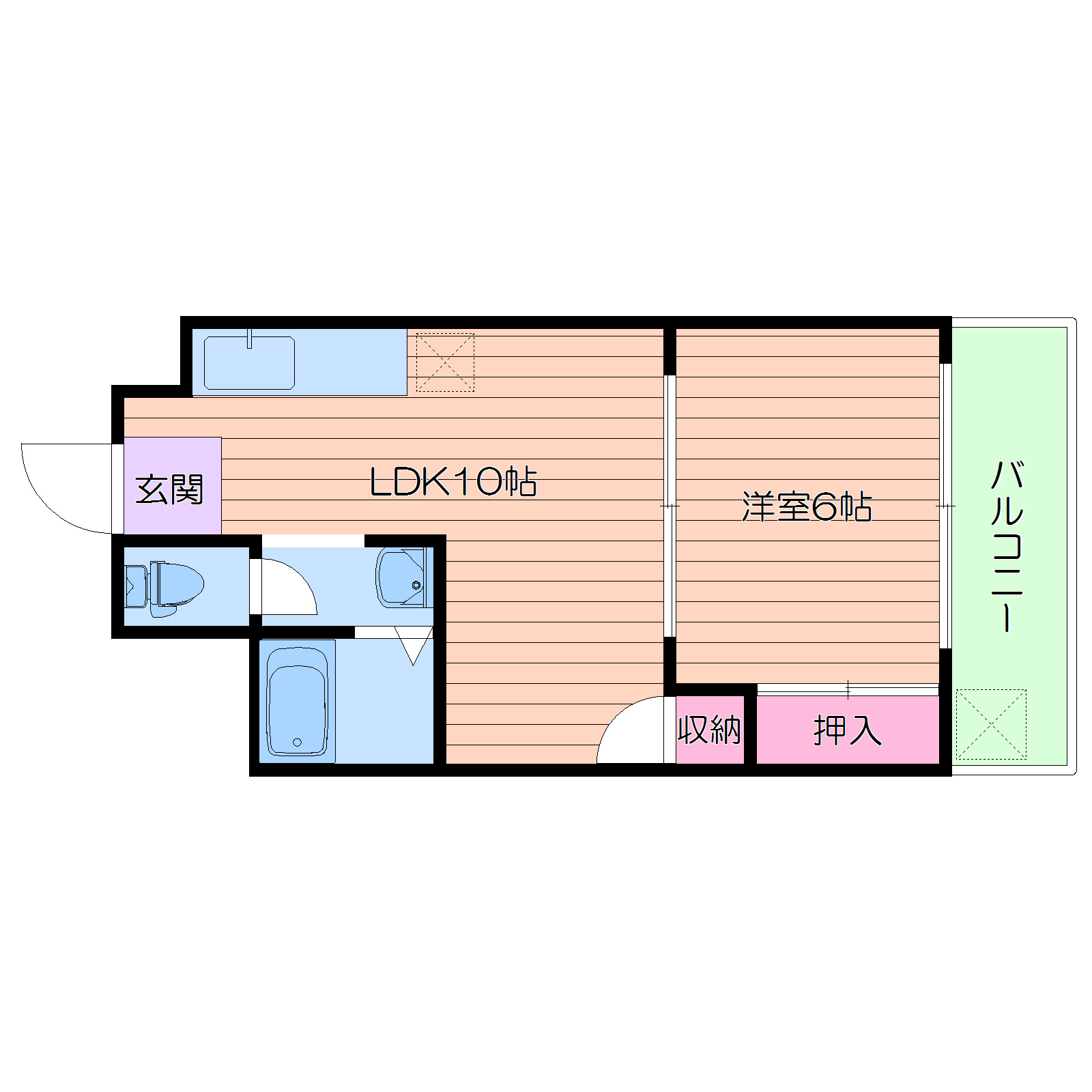 天一ハイツの間取り
