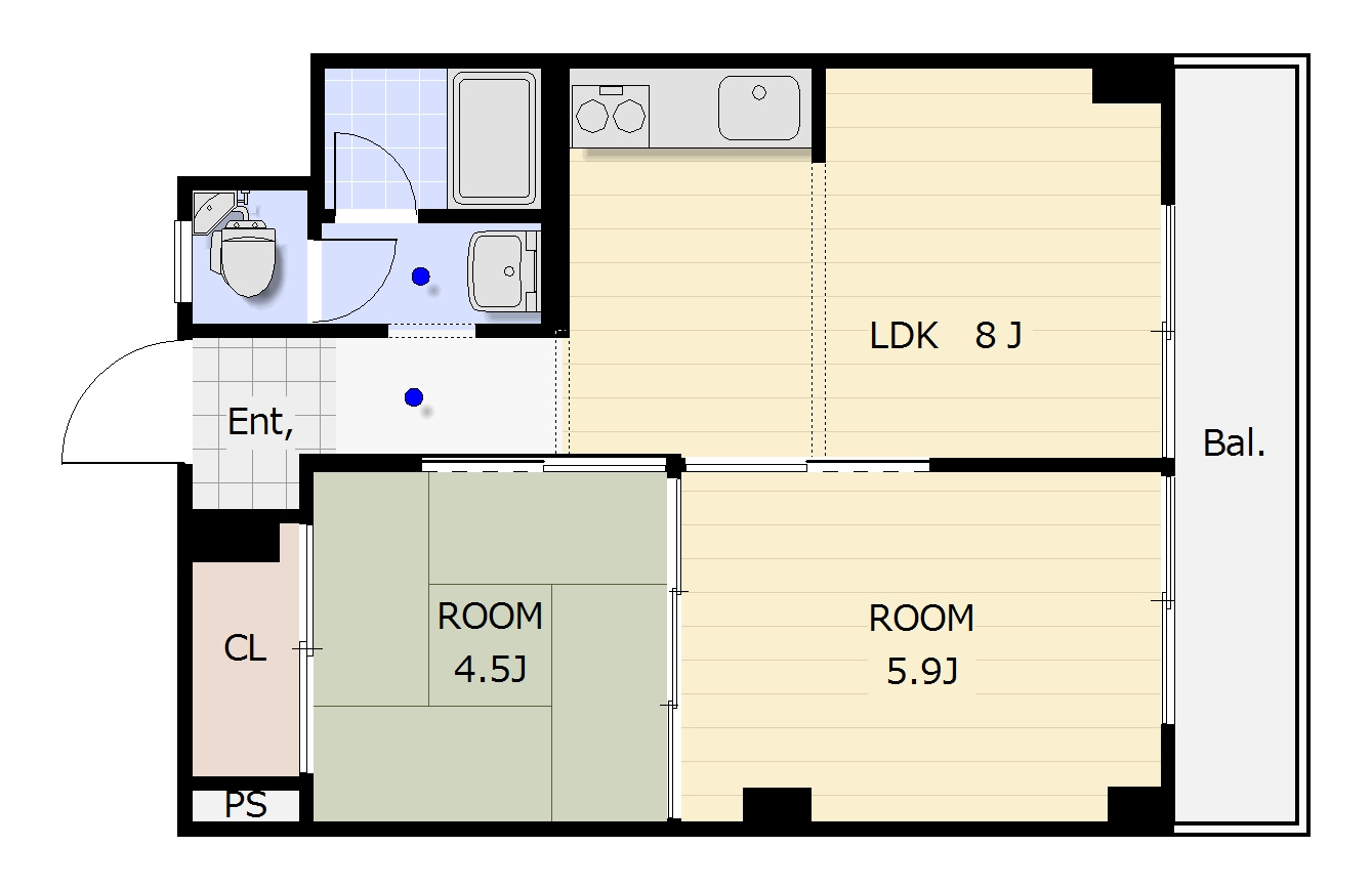 マルビシマンション末広町の間取り