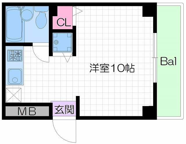 中崎町ハイツの間取り