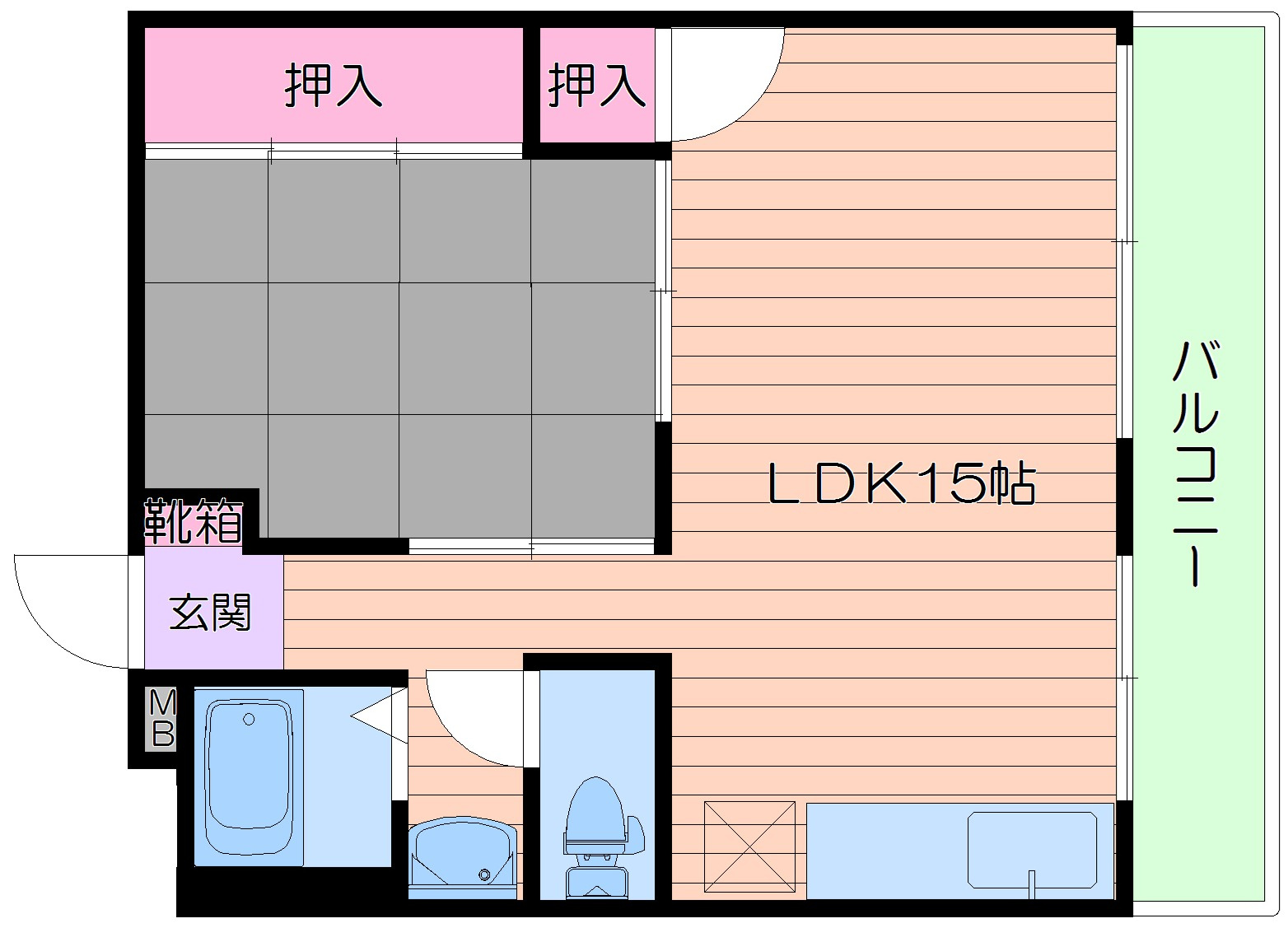 マルビシマンション菅栄町の間取り