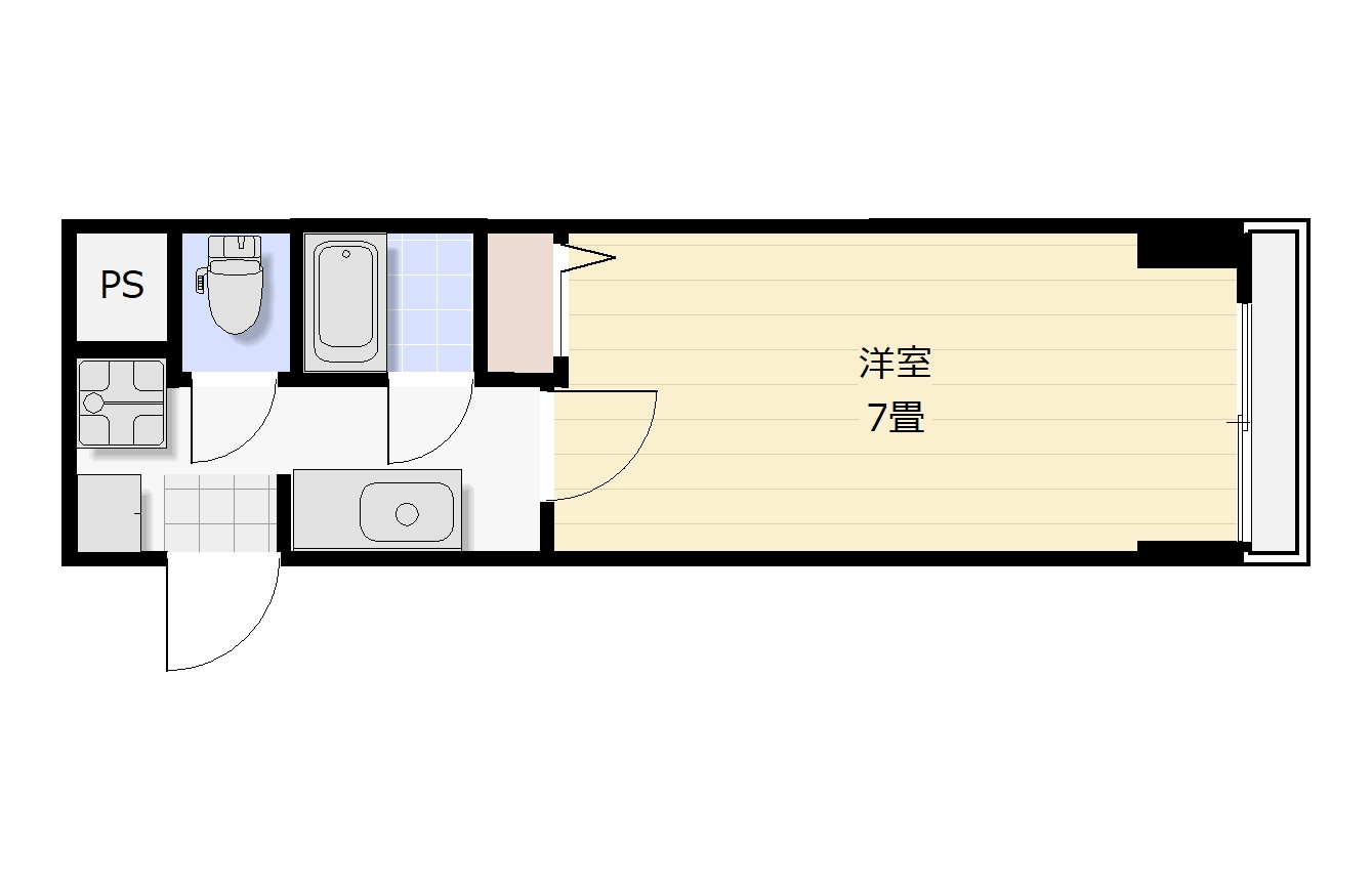 中崎町ハイツの間取り