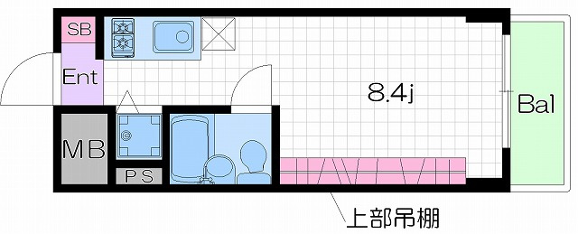 中崎町ハイツの間取り