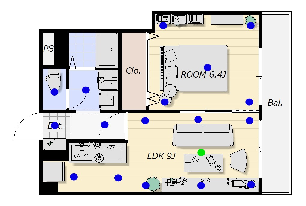 ローラン南森町の間取り