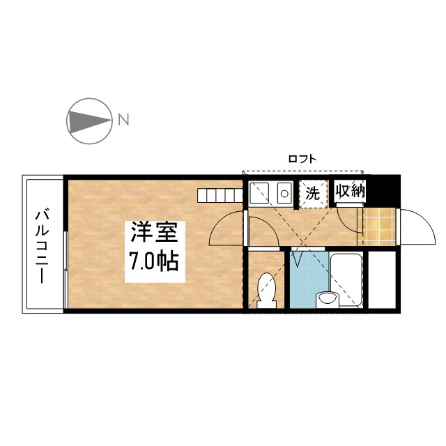 アップルハウス十日市の間取り
