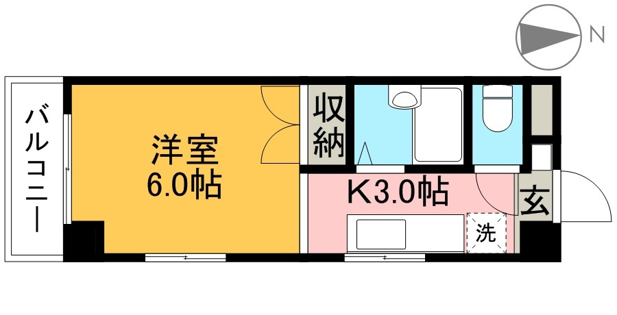 紅葉ハイツの間取り