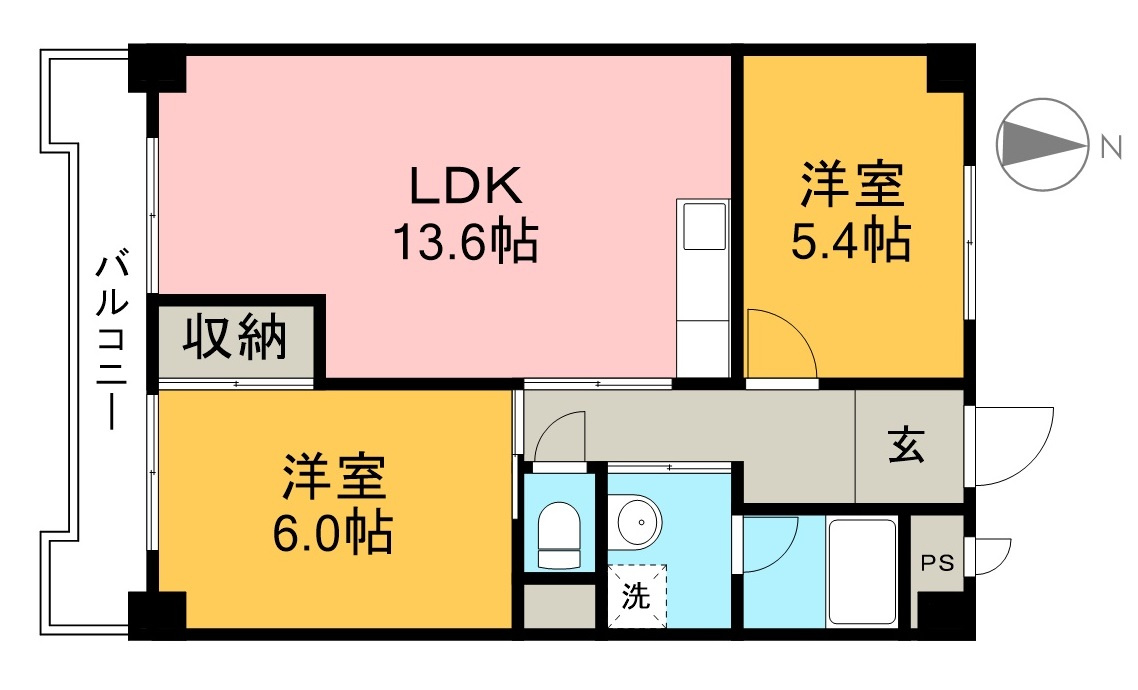 コーポ山崎の間取り