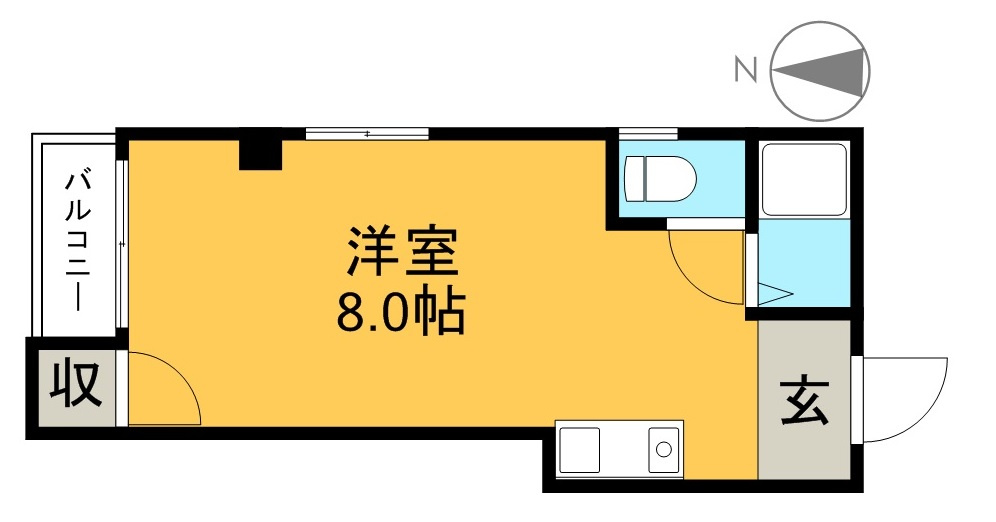ハイツルネッサ楠の間取り