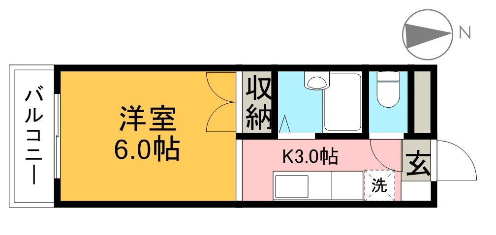 紅葉ハイツの間取り