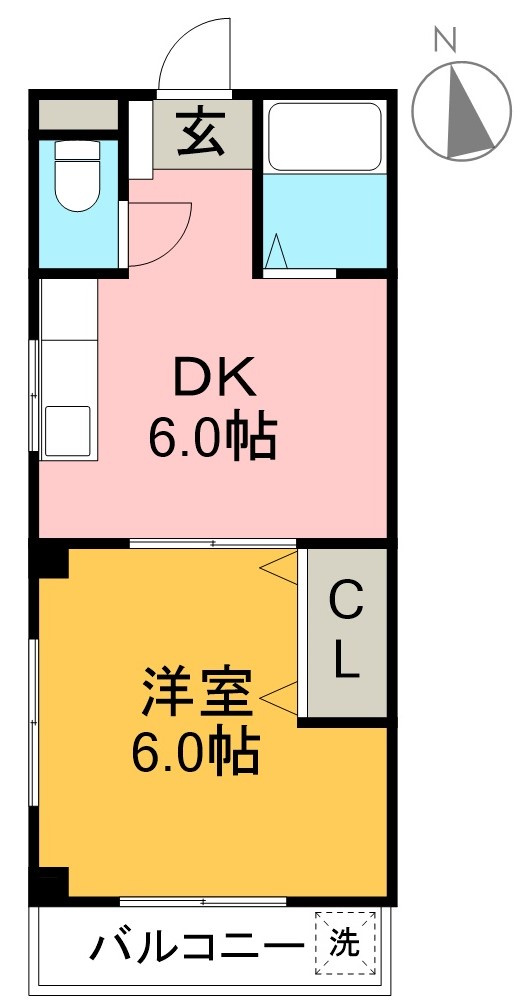 ハイツモンルージュの間取り