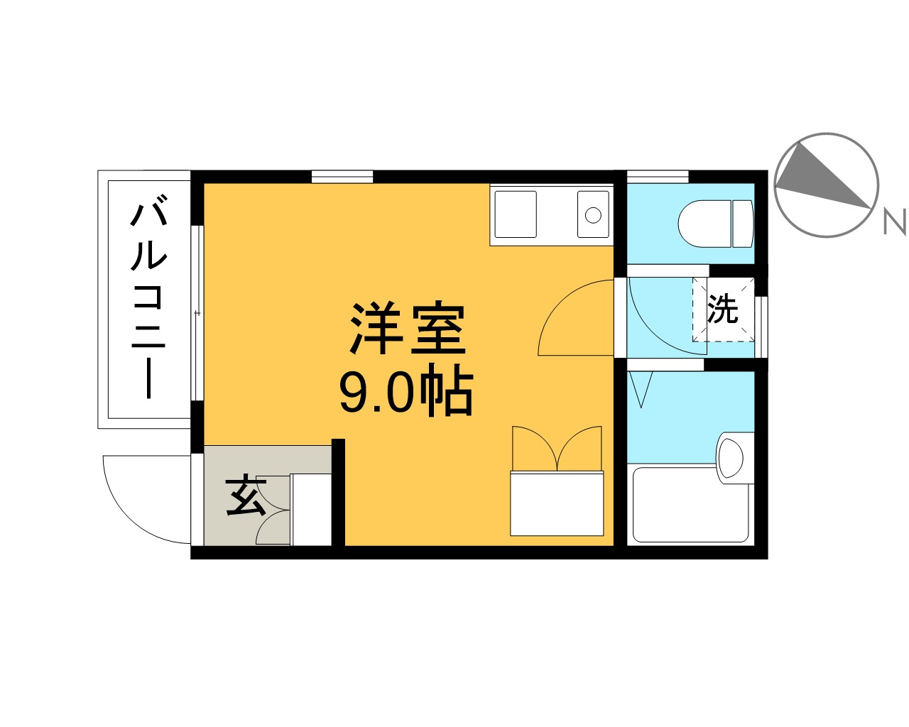 ヴィーゼ薊野の間取り