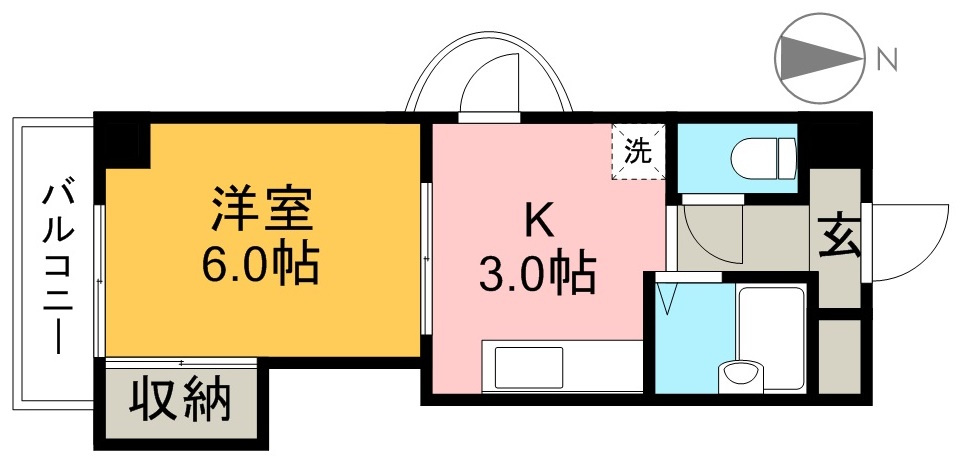 紅葉ハイツの間取り