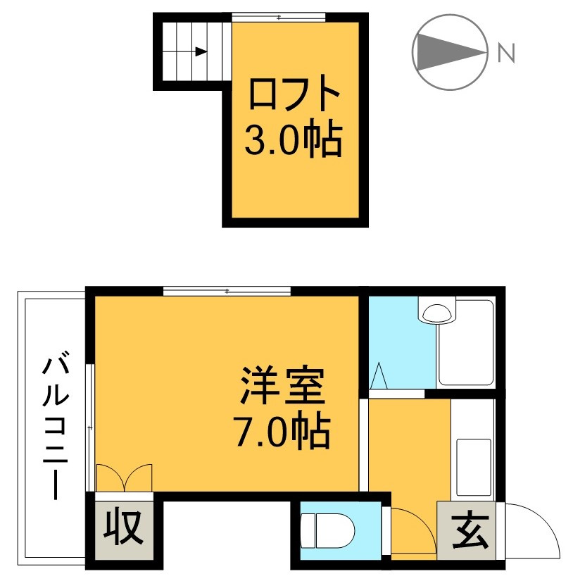 アサミハイツの間取り