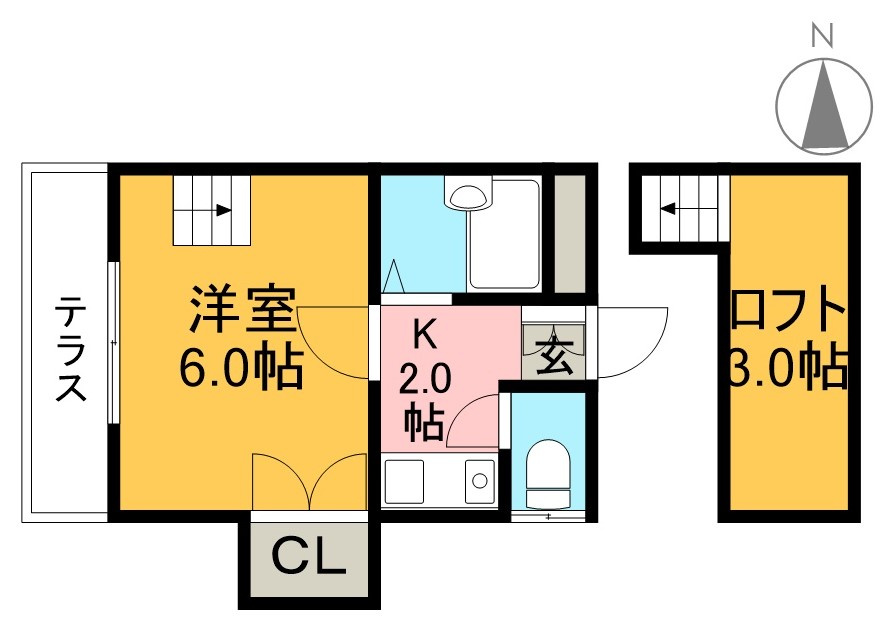 STハウスⅡの間取り
