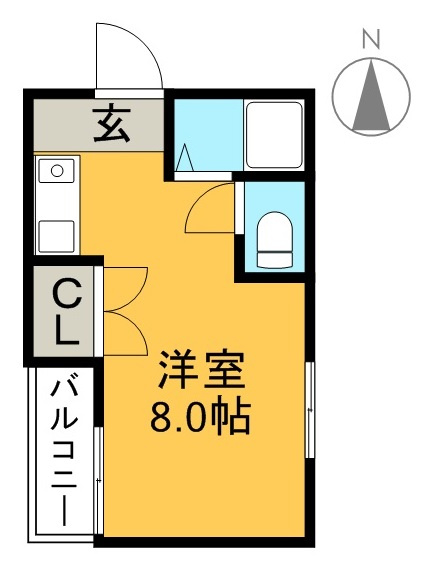 ハイツルネッサ楠の間取り