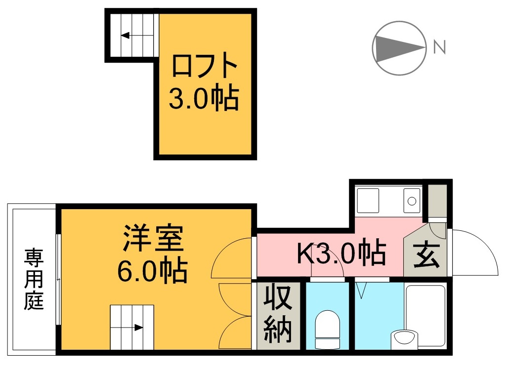 ミニミニ中久万の間取り