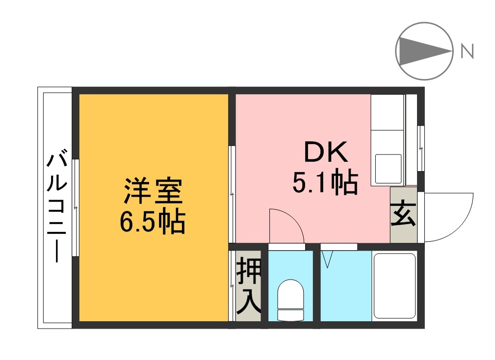 コーポ岡本の間取り