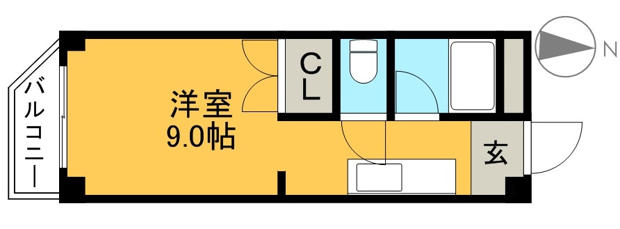 リバーハイツの間取り