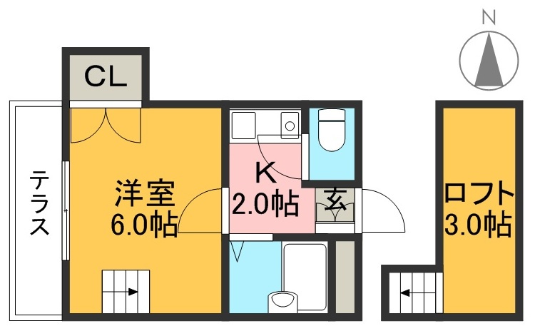 STハウスⅡの間取り