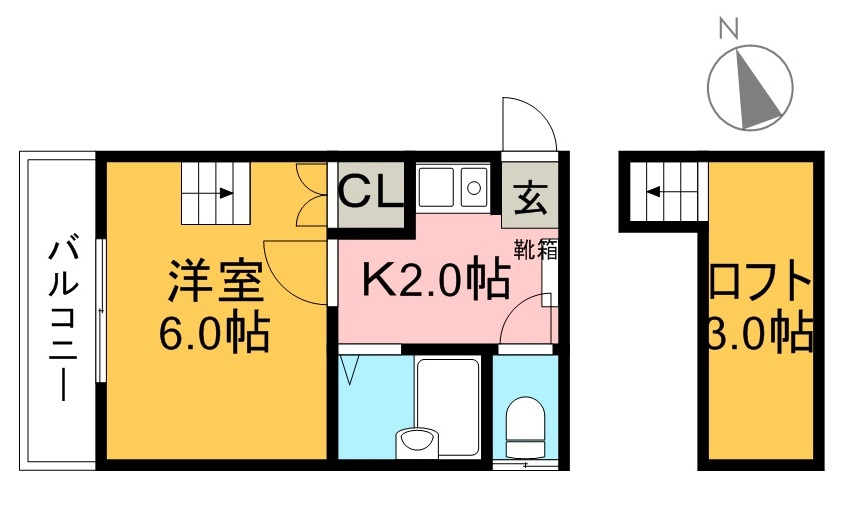 STハウスⅡの間取り
